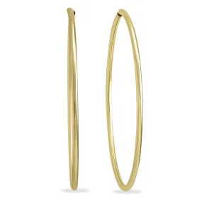 1 1/2 Inch Endless 14K Yellow Gold Filled Hoop Earrings