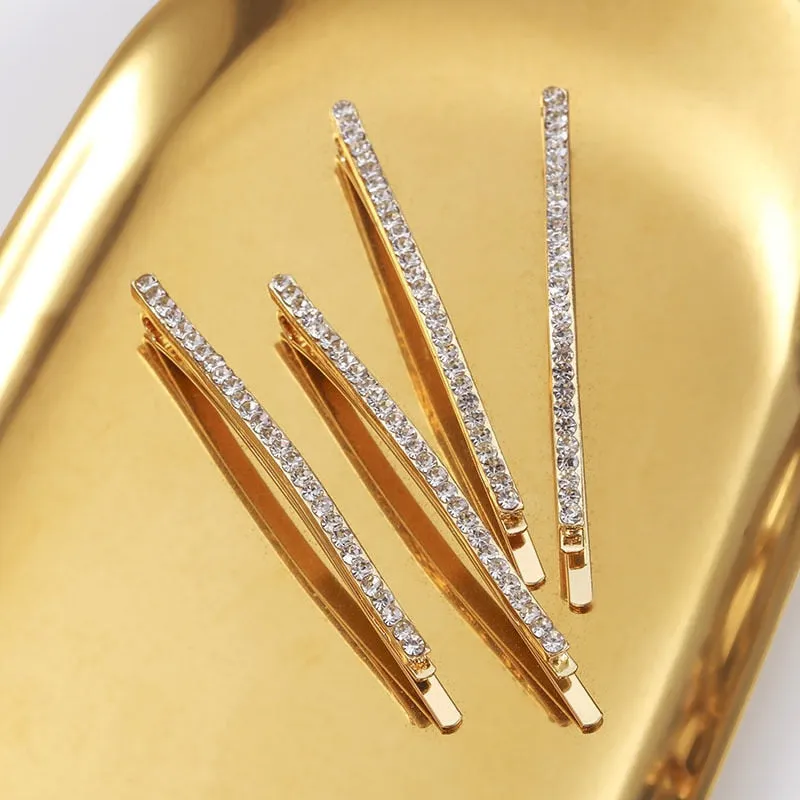 1/12 pc set Rhinestone Barrette Hair pins