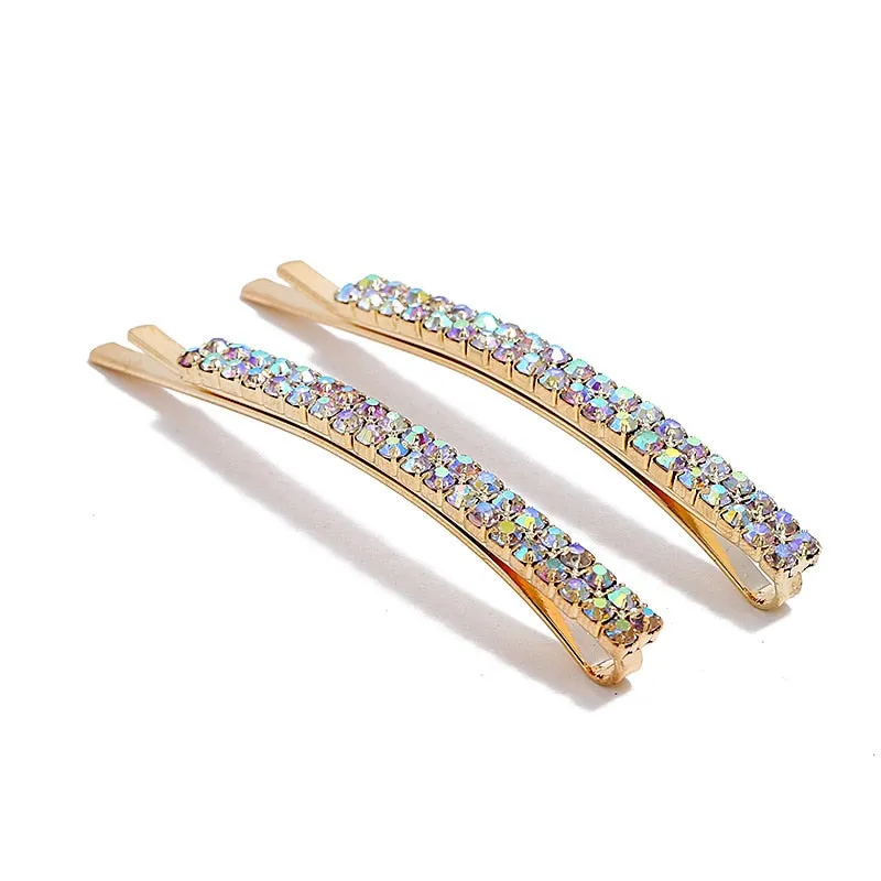 1/12 pc set Rhinestone Barrette Hair pins