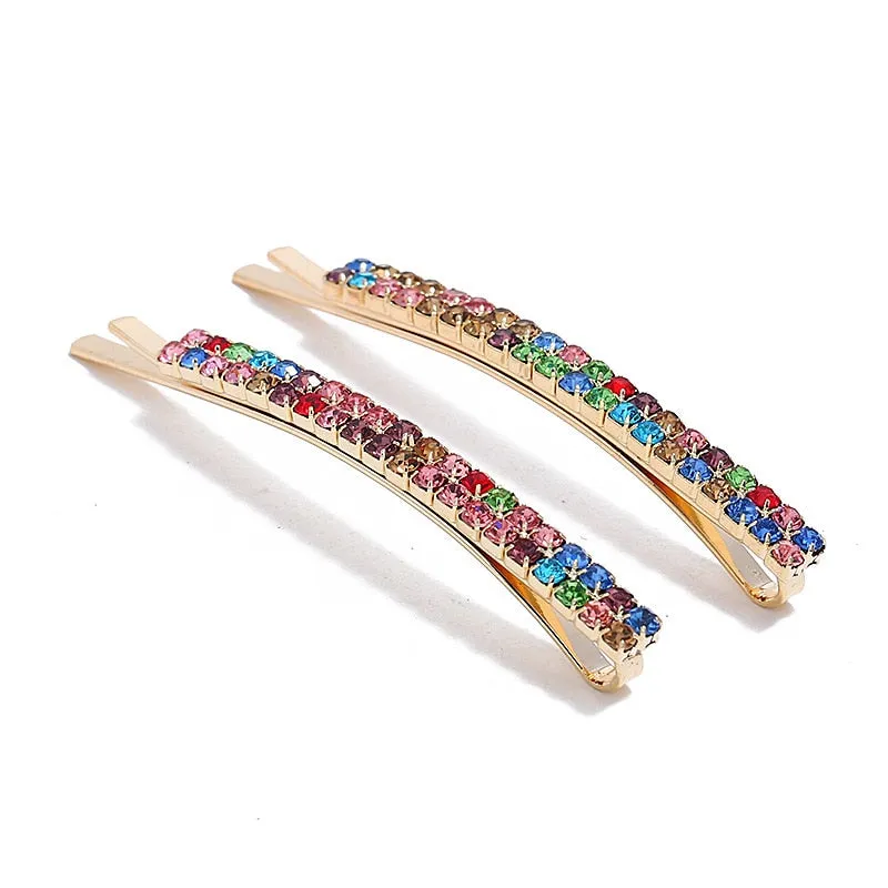 1/12 pc set Rhinestone Barrette Hair pins