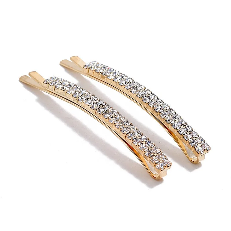 1/12 pc set Rhinestone Barrette Hair pins