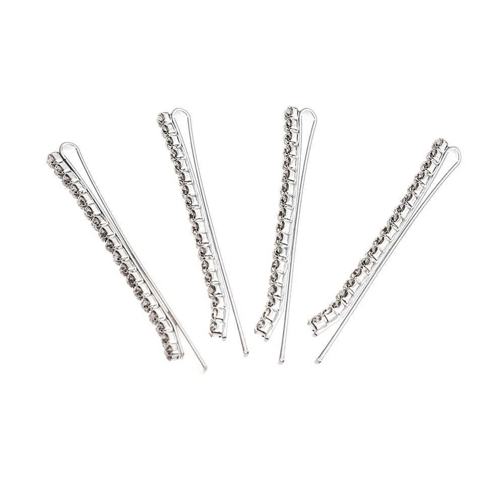 1/12 pc set Rhinestone Barrette Hair pins