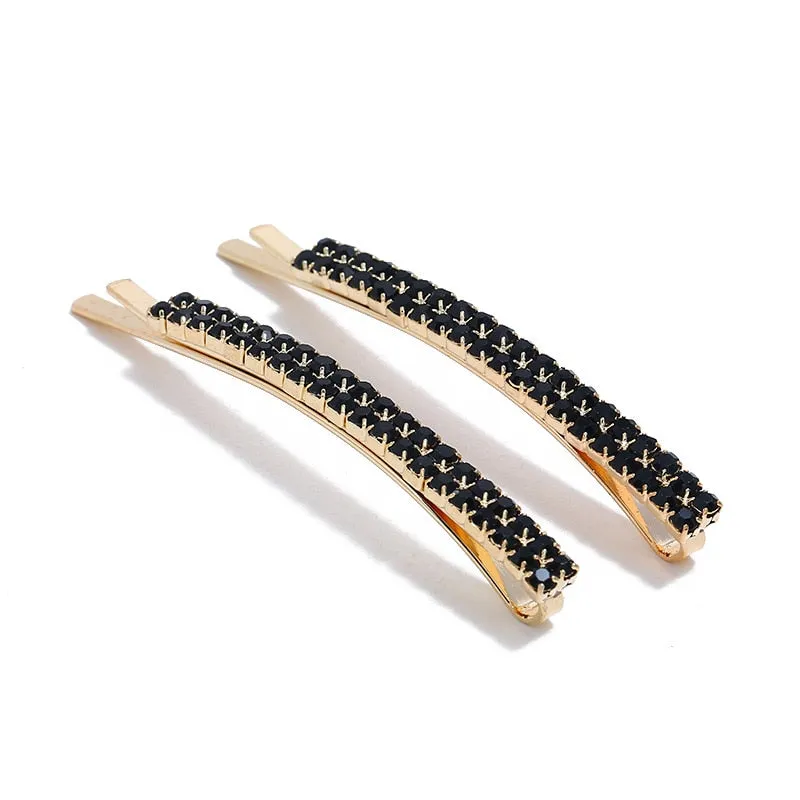 1/12 pc set Rhinestone Barrette Hair pins