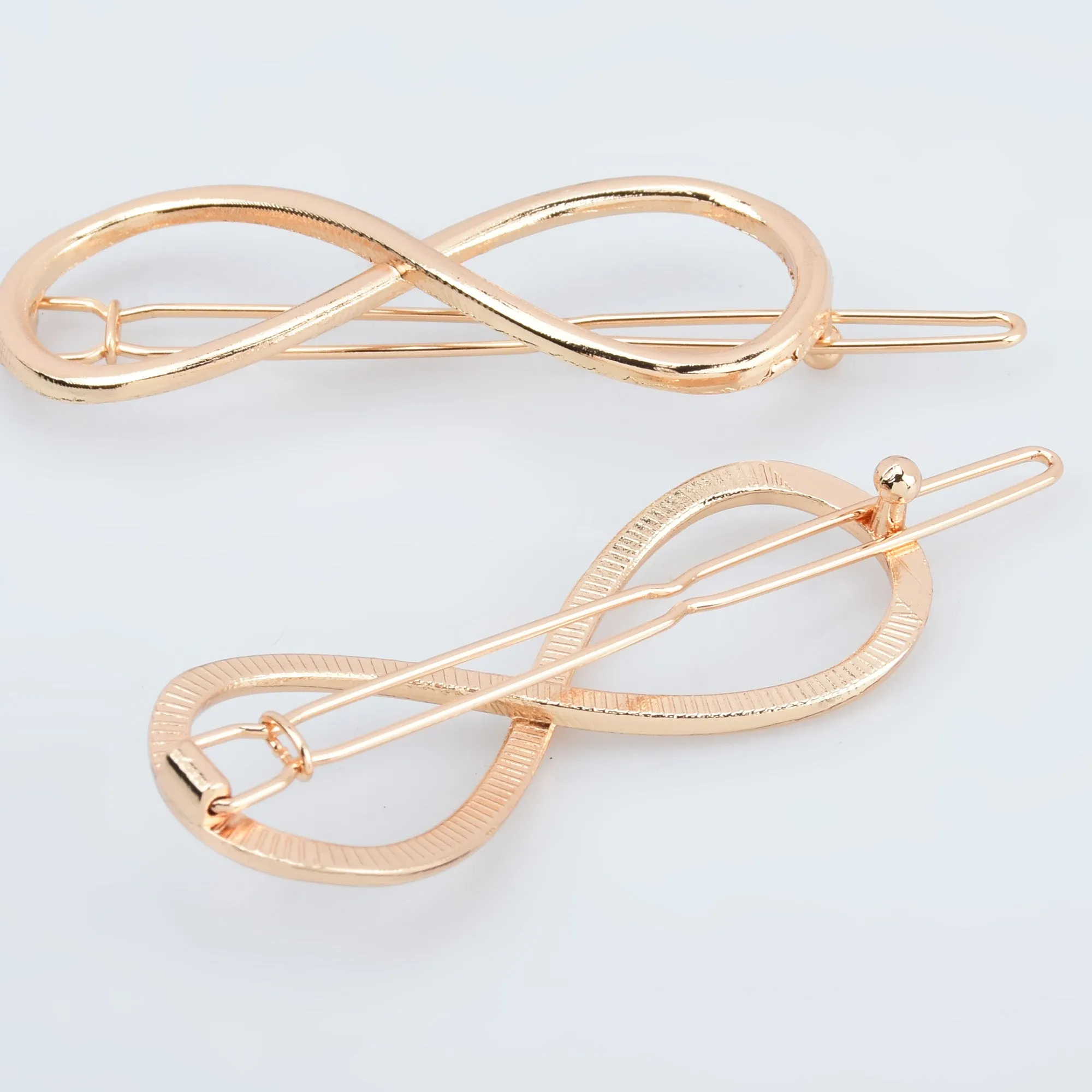 3/4*2 1/8 Alloy Geometric Hair Clip Barrette Hairpin Hair Slide Minimalist Hair Accessory 5pcs 102916