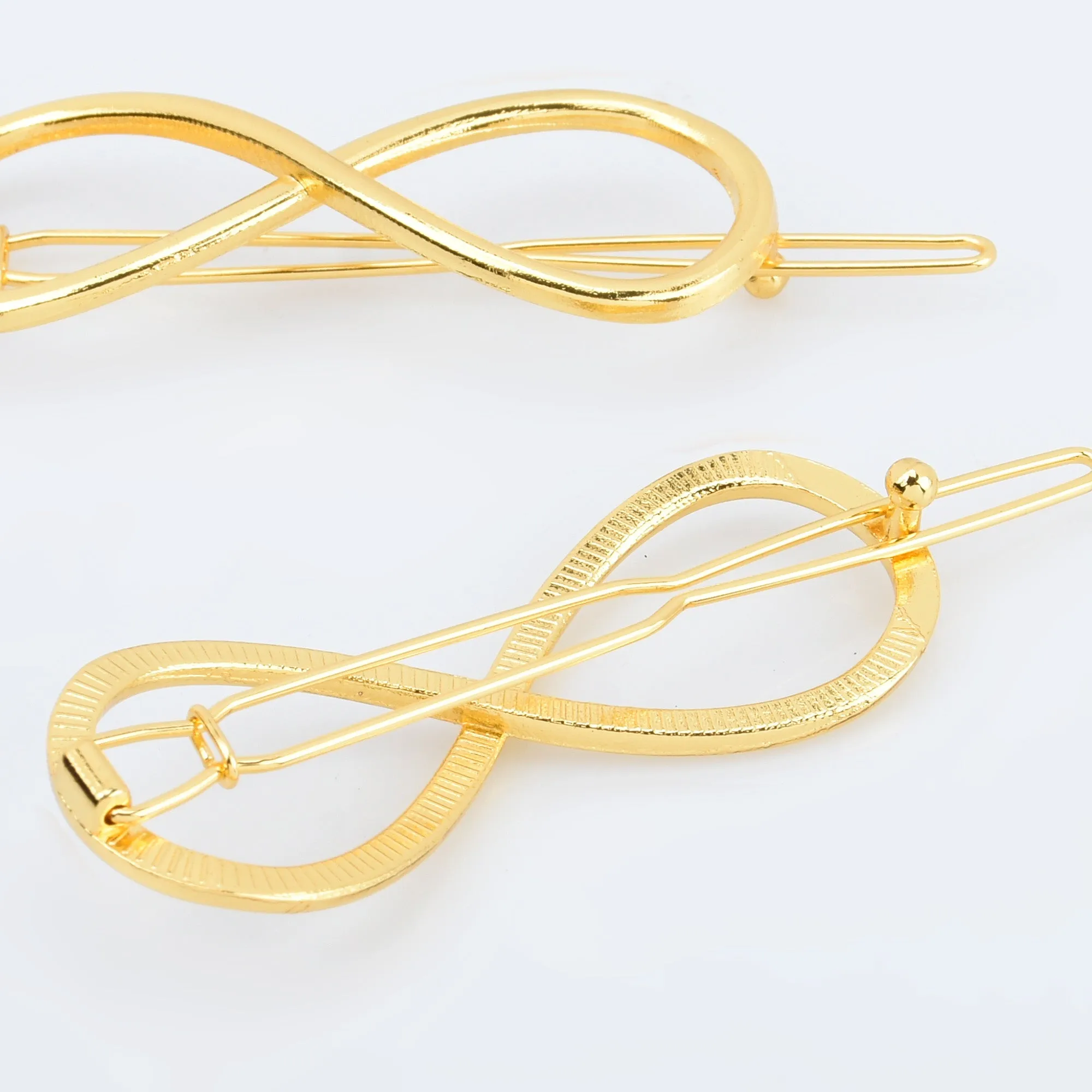 3/4*2 1/8 Alloy Geometric Hair Clip Barrette Hairpin Hair Slide Minimalist Hair Accessory 5pcs 102916