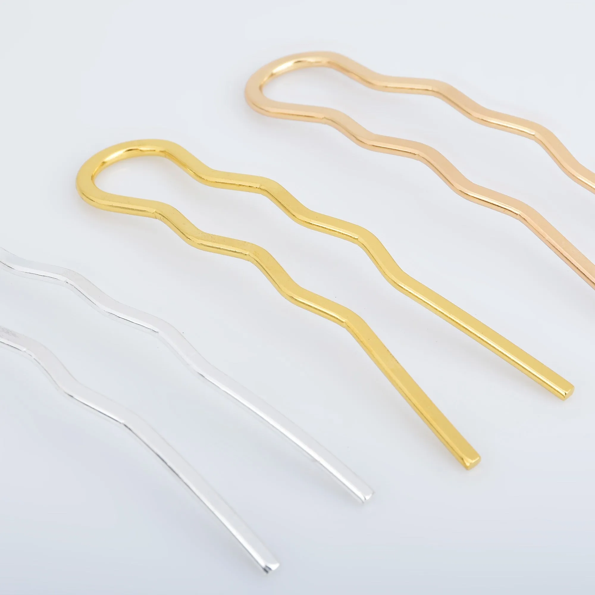 70*20mm Brass U shape Hairpin Hair Stick Barrette Bobby Pin Clips Hair Accessories Women Gift 10pcs 102921