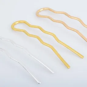 70*20mm Brass U shape Hairpin Hair Stick Barrette Bobby Pin Clips Hair Accessories Women Gift 10pcs 102921