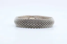 8'' Tiffany & Co 925 Silver Mesh Somerset Bracelet (58.60g.)