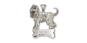 Afghan Hound Pendant Jewelry Sterling Silver Handmade Dog Pendant AF1-NP