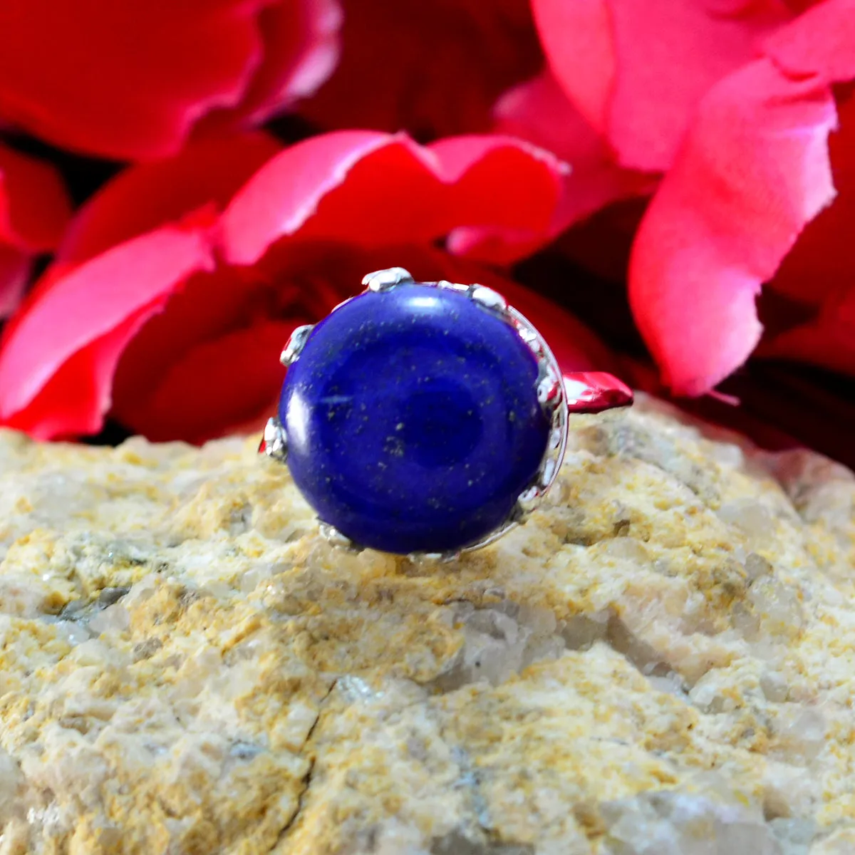 Attractive Gemstone Lapis Lazuli Sterling Silver Rings Simon Jewelry