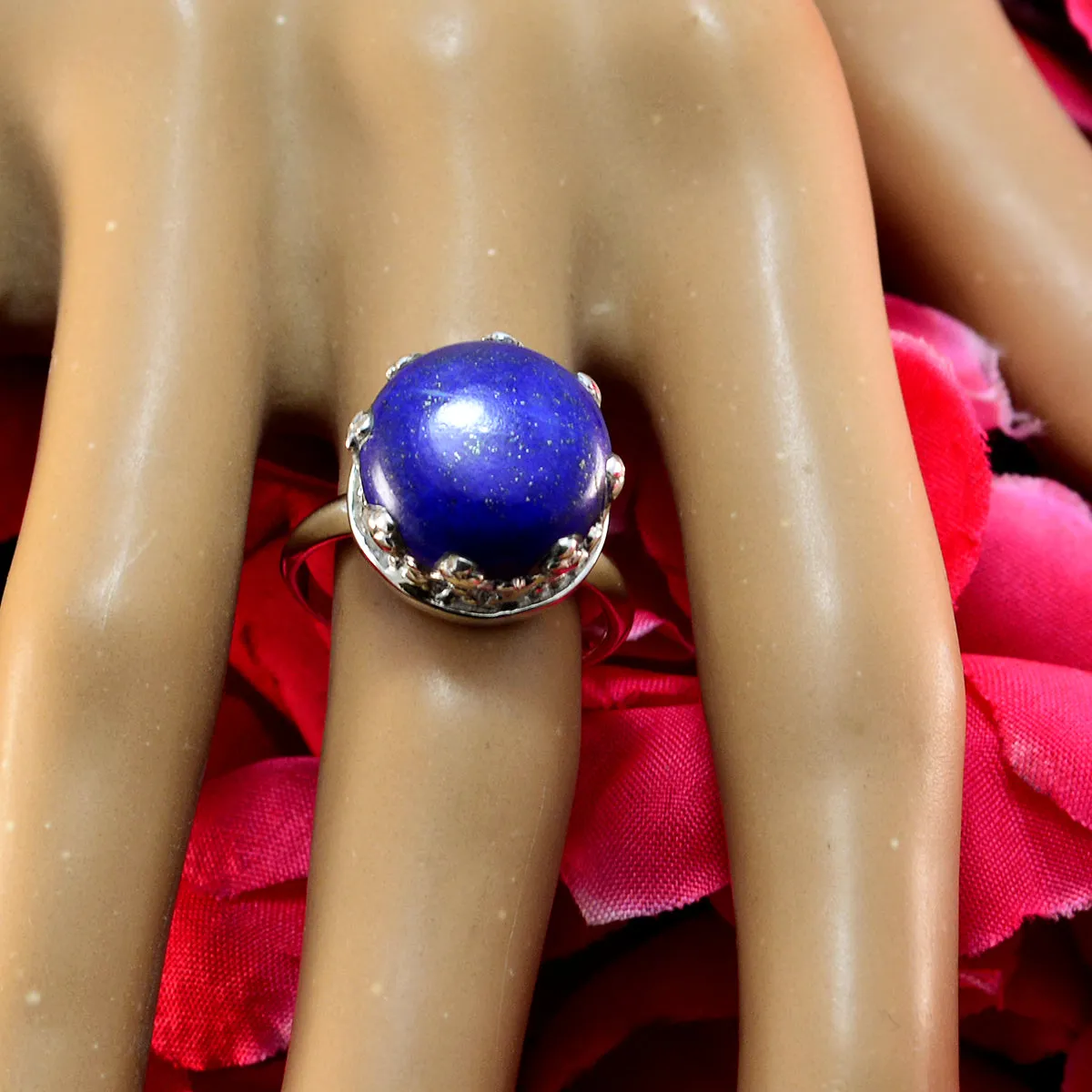 Attractive Gemstone Lapis Lazuli Sterling Silver Rings Simon Jewelry