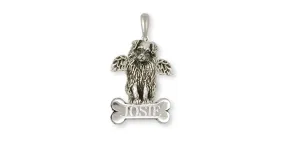 Australian Shepherd Angel Pendant Jewelry Sterling Silver Handmade Dog Pendant AU8-ANP