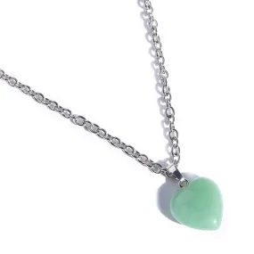 Aventurine Heart Necklace