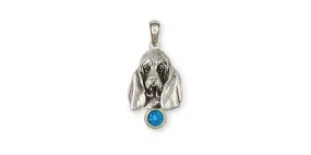 Basset Hound Pendant Jewelry Sterling Silver Handmade Dog Pendant BAS6-SP