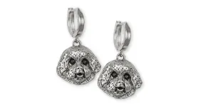 Bichon Frise Earrings Jewelry Sterling Silver Handmade Dog Earrings BC3-E