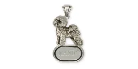 Bichon Frise Pendant Jewelry Sterling Silver Handmade Dog Pendant BF14-DP