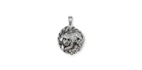 Bichon Frise Pendant Jewelry Sterling Silver Handmade Dog Pendant BF19-P