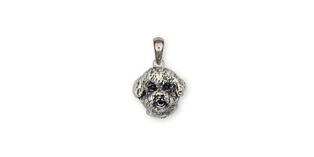 Bichon Frise Pendant Jewelry Sterling Silver Handmade Dog Pendant BF6-P