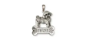 Bichon Frise Pendant Jewelry Sterling Silver Handmade Dog Pendant BF9-NP