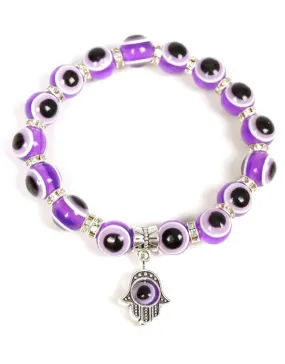 Bracelet - Evil Eye - Purple