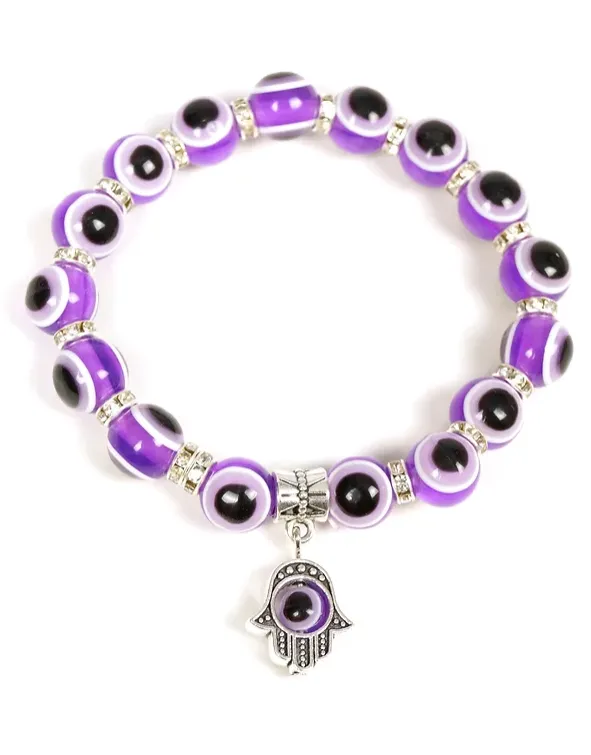 Bracelet - Evil Eye - Purple