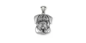 Bullmastiff Pendant Jewelry Sterling Silver Handmade Dog Pendant BM1-P