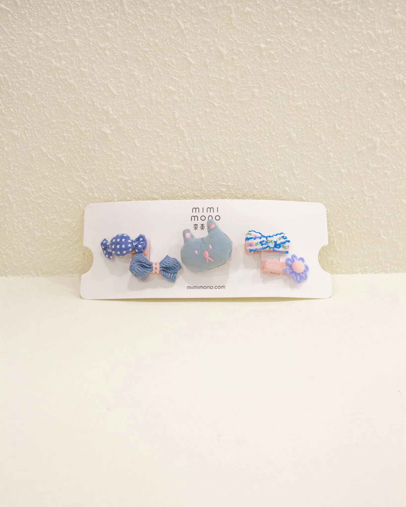 Bunny Hair Pins Set (Blue)