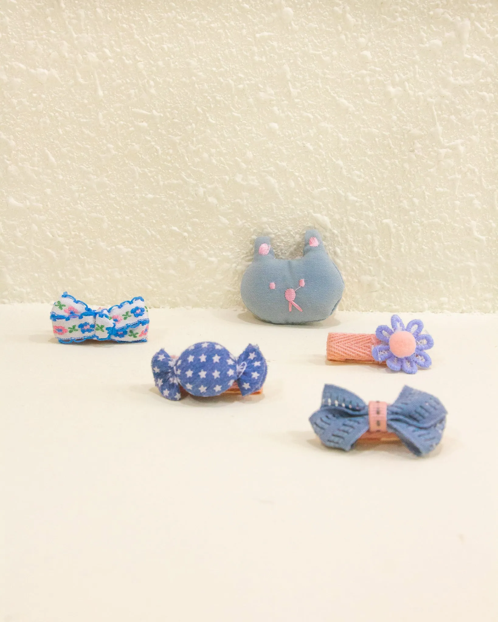 Bunny Hair Pins Set (Blue)