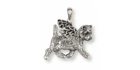 Cairn Terrier Angel Pendant Jewelry Sterling Silver Handmade Dog Pendant CNWCN1-AP