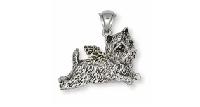 Cairn Terrier Angel Pendant Jewelry Sterling Silver Handmade Dog Pendant CR7-AP