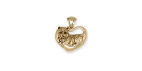 Cairn Terrier Pendant Jewelry 14k Gold Handmade Dog Pendant CNCR5-PG