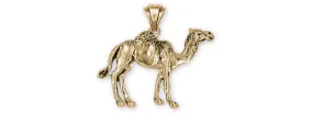 Camel Pendant 14k Yellow Gold Handmade Camel Jewelry  CM1-PG