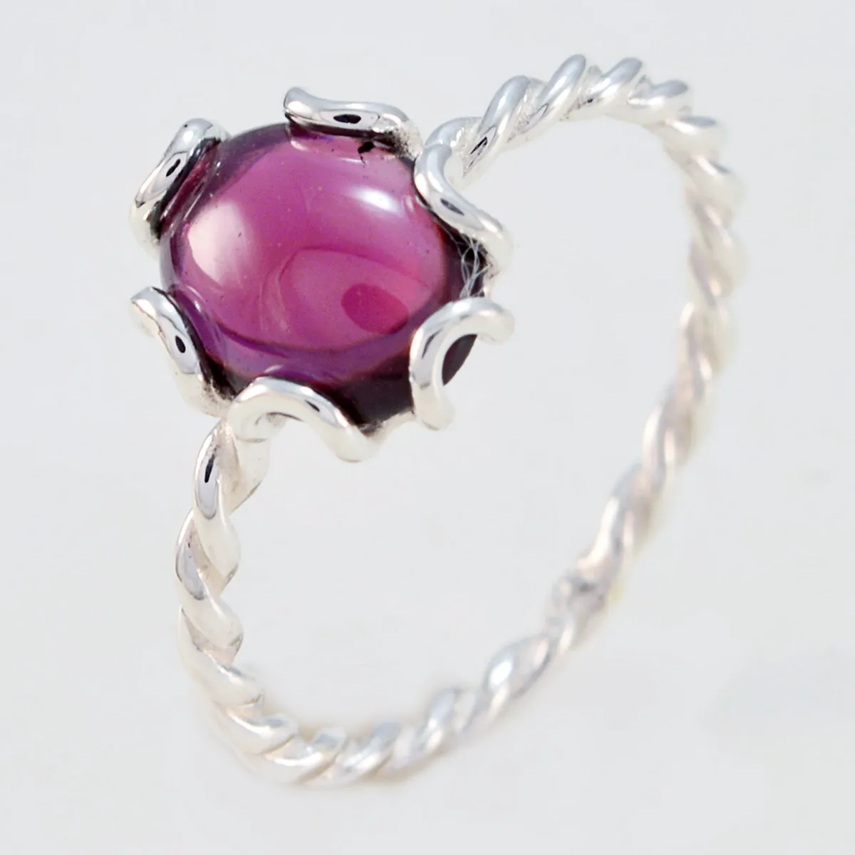 Charming Gem Garnet 925 Sterling Silver Ring Best Friend Jewelry