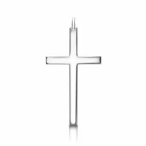 Christian Cross Pendant For Men Sterling Silver