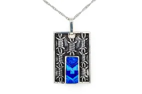 David Rosales Blue Sky Barbed Wire Pendant