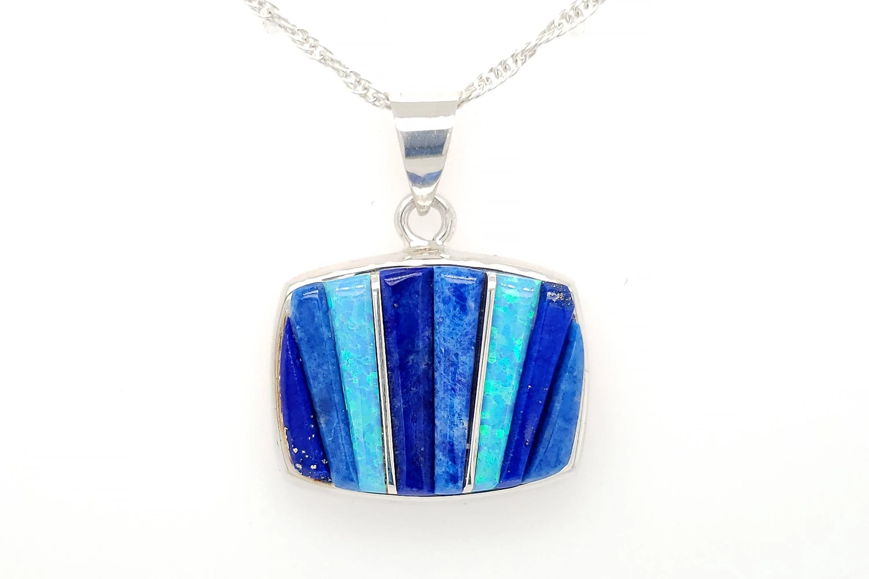 David Rosales Square Blue Sky Pendant