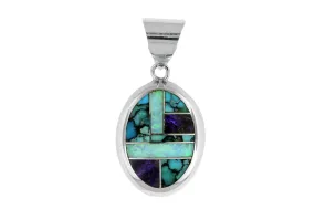 David Rosales Turquoise and Opal Pendant