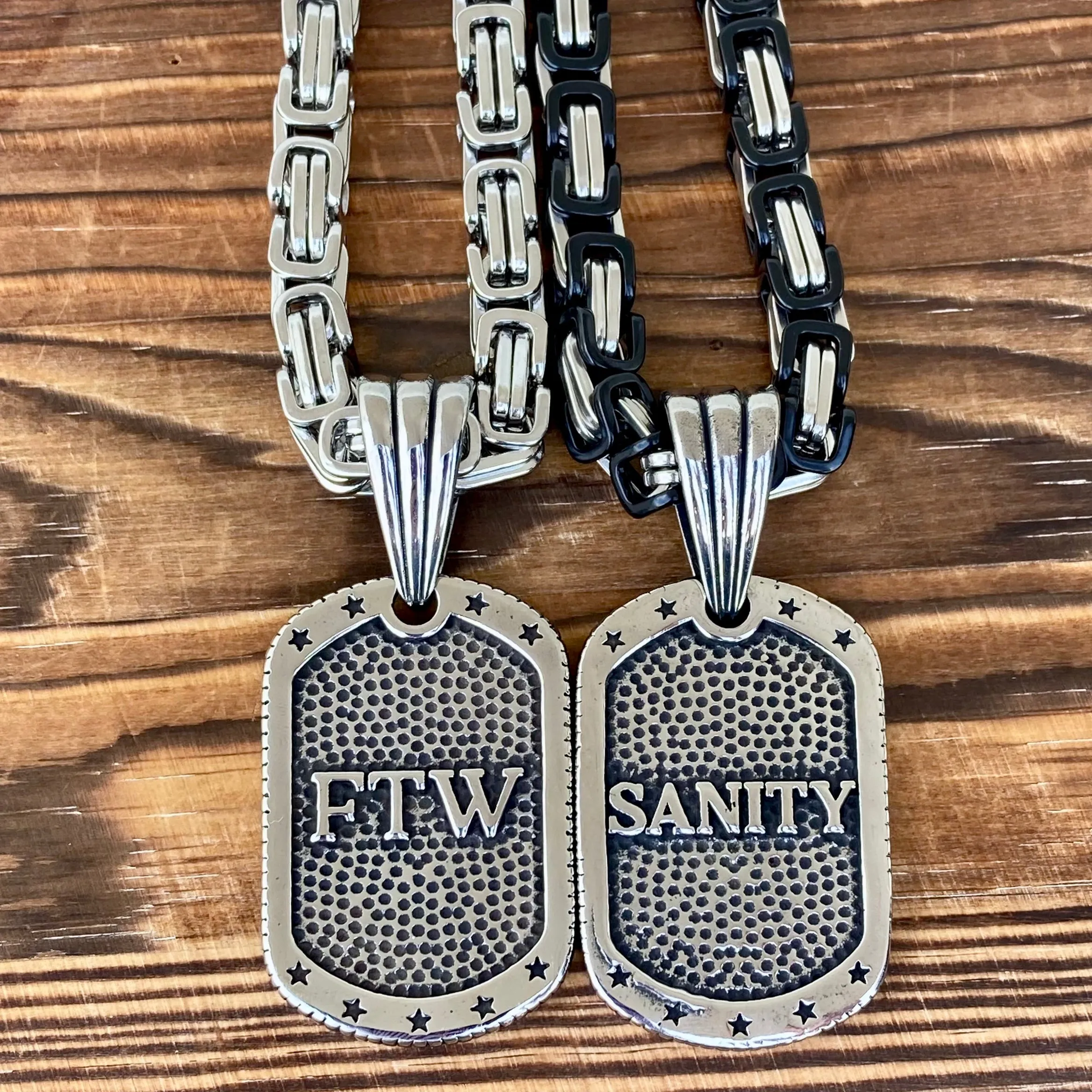 Dog Tag - FTW Pendant - Necklace (478)