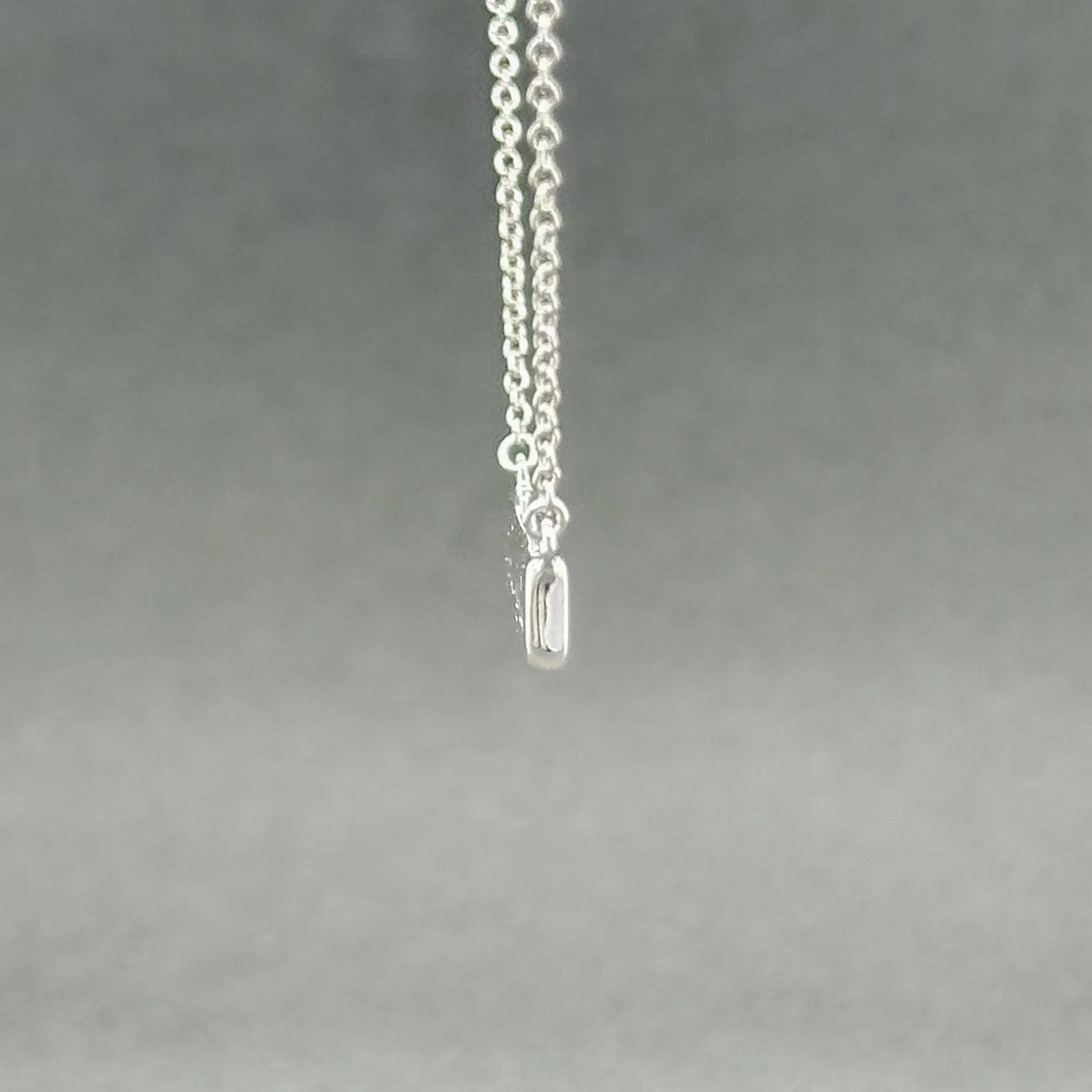 Estate Tiffany & Co. SS Notes Bar Pendant Necklace