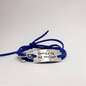 Family Is My Anchor Wrap Bracelet