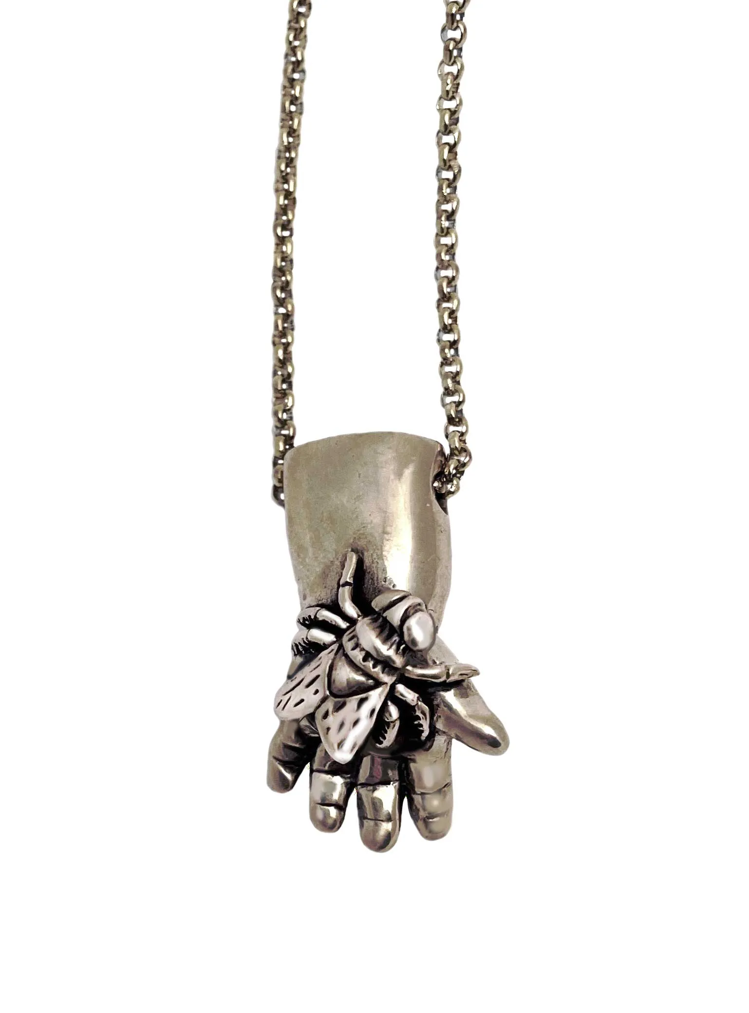 Fly in Hand Necklace