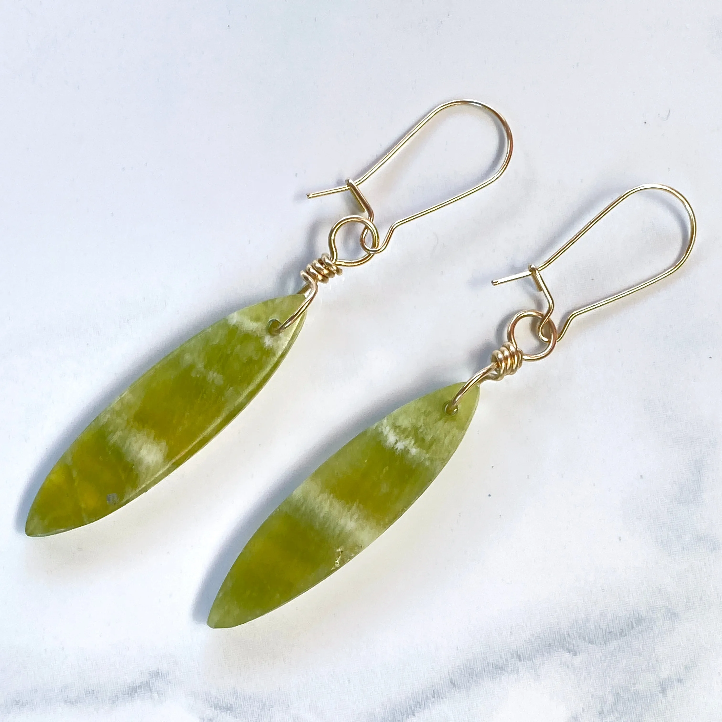 Genuine Peridot gemstone Earrings