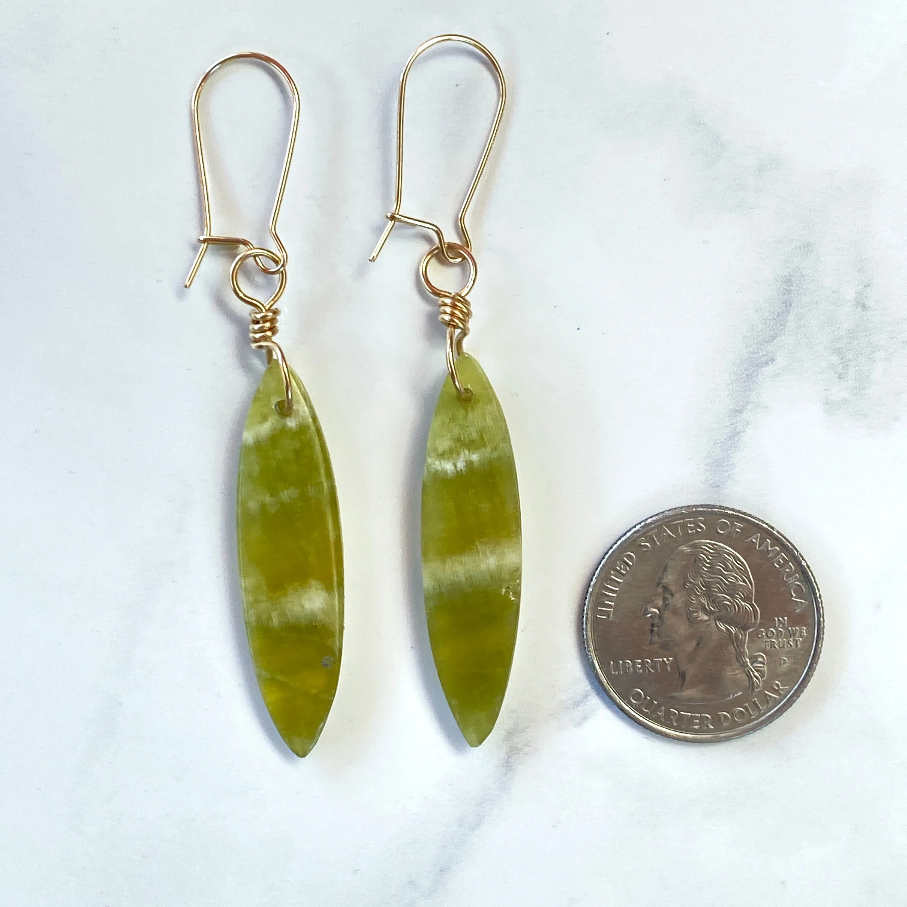 Genuine Peridot gemstone Earrings