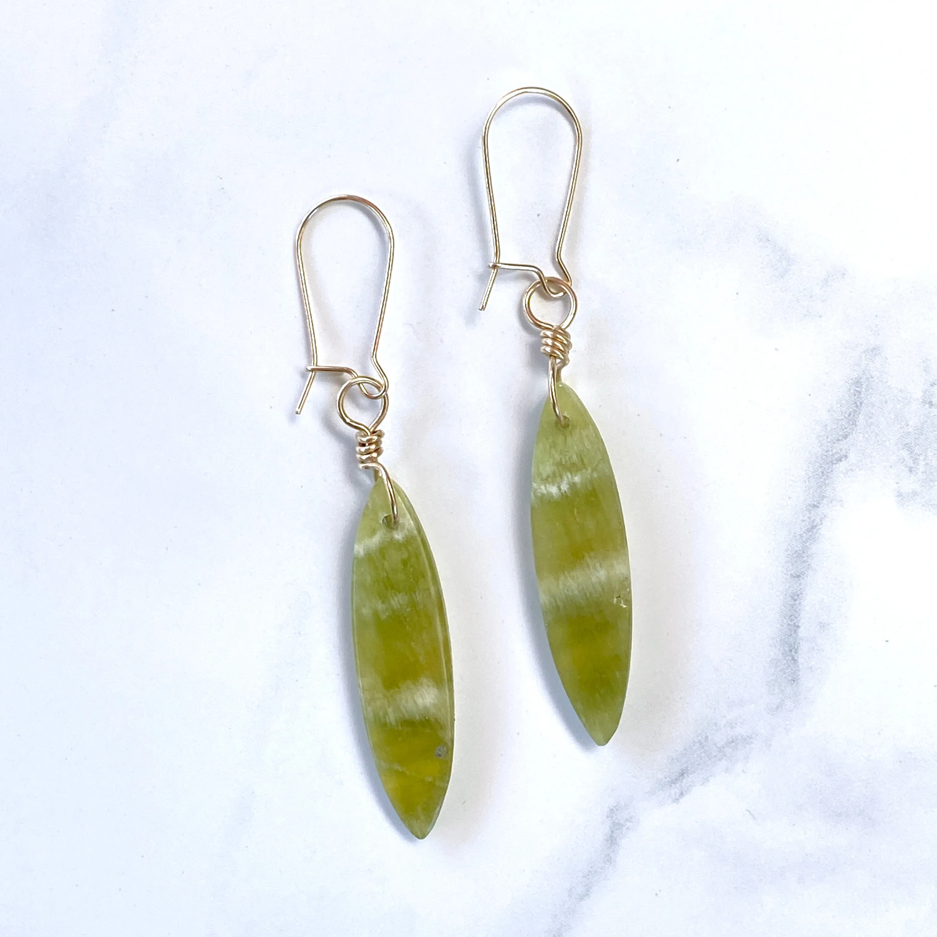 Genuine Peridot gemstone Earrings