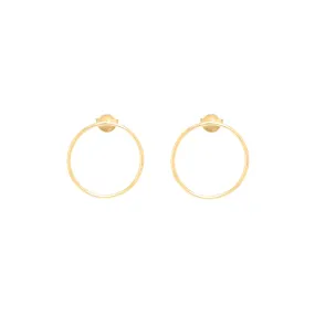 Gold Forward Facing Hoops