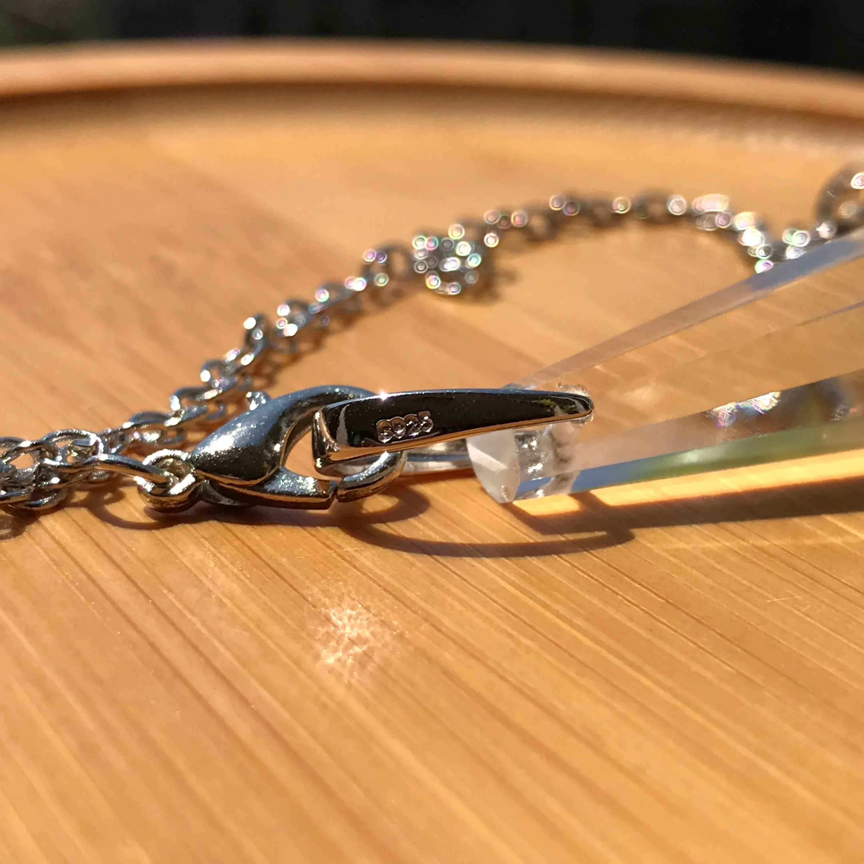 Handmade Beautiful Faceted Clear Quartz Pendulum | Crown Chakra Healing | Pendants Necklace