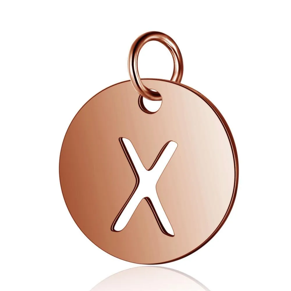 Initial Pendant Rose Gold (A-Z)