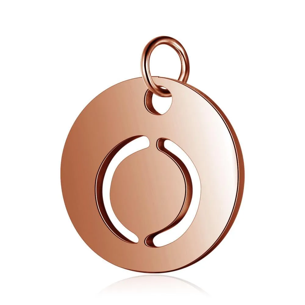 Initial Pendant Rose Gold (A-Z)