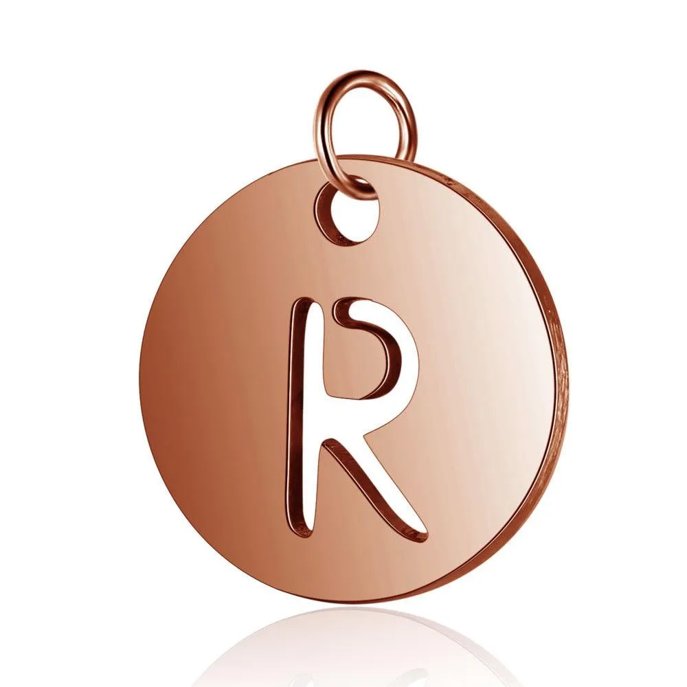 Initial Pendant Rose Gold (A-Z)