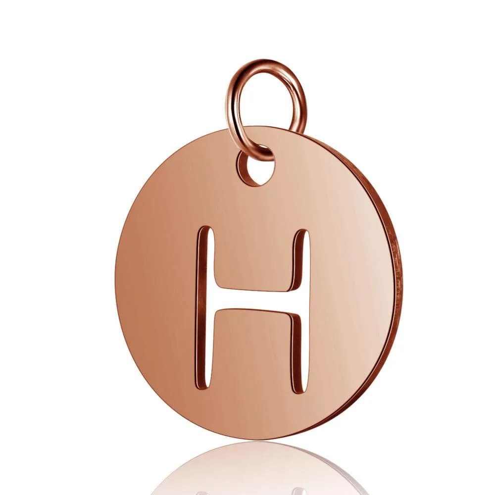 Initial Pendant Rose Gold (A-Z)